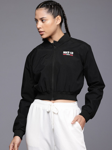 HRX by Hrithik Roshan Crop Bomber Jacket