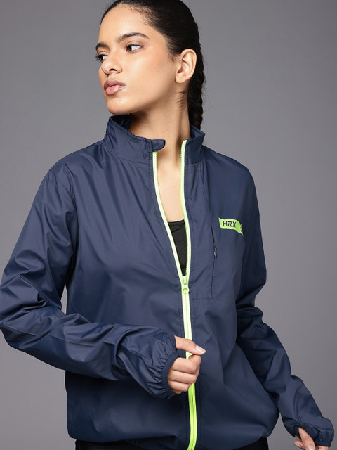 HRX by Hrithik Roshan Rapid-Dry Antimicrobial Finish Running Sporty Jacket