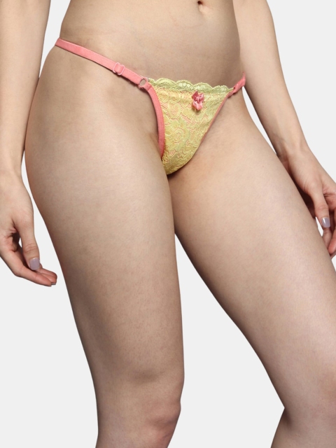 BLEEDING HEART Lace Self Designed Low-Rise Lace Thong Brief - Image 2