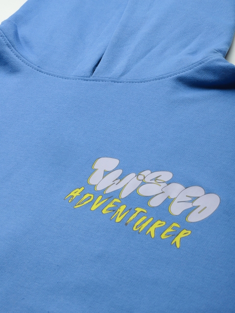 Mast & Harbour Printed Hooded Sweatshirt - Image 2