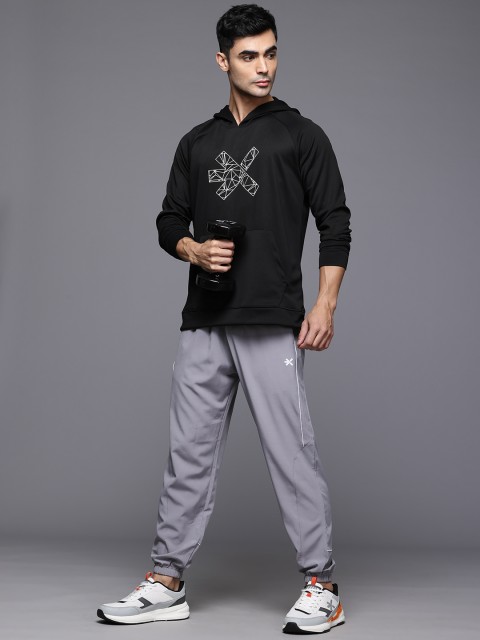 HRX by Hrithik Roshan Brand Logo Printed Hooded Training Sweatshirt - Image 5