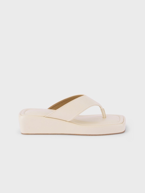 20Dresses Off White Open Toe Comfort Heels - Image 3