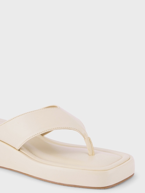 20Dresses Off White Open Toe Comfort Heels - Image 5