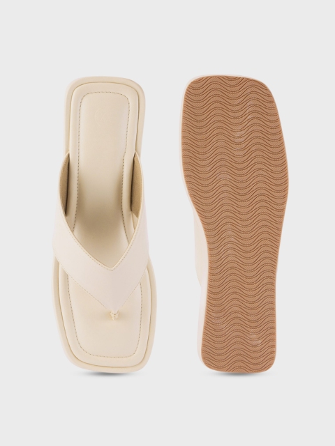 20Dresses Off White Open Toe Comfort Heels - Image 4