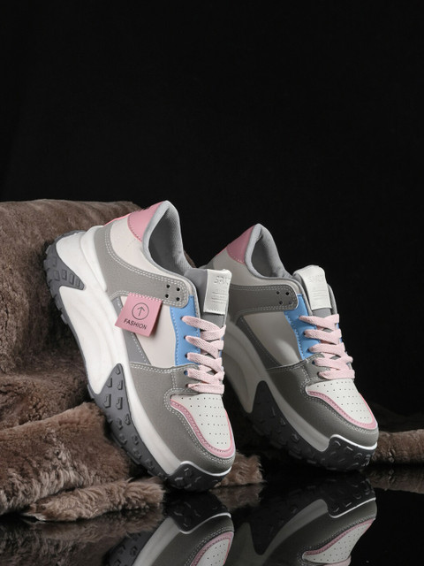 The Roadster Lifestyle Co Women Colourblocked Lace-Ups Running Sports Shoes