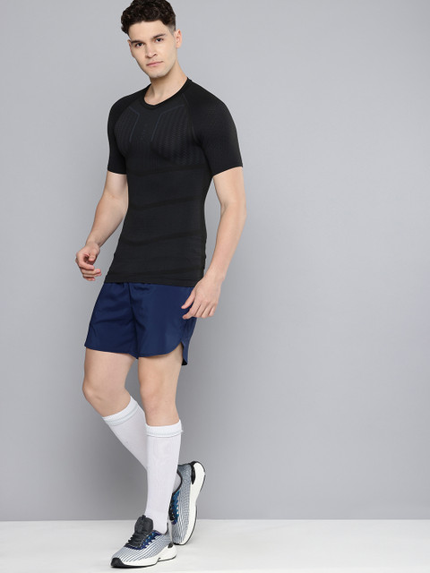 Kipsta By Decathlon Men Black Keepdry Sports Compression Short Sleeve Shirt - Image 5