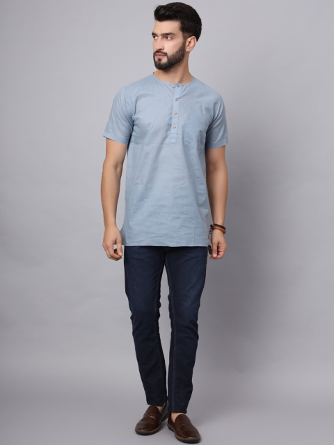 Latest Chikan Garments Band Collar Short Kurta - Image 6