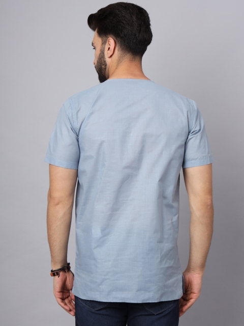 Latest Chikan Garments Band Collar Short Kurta - Image 5