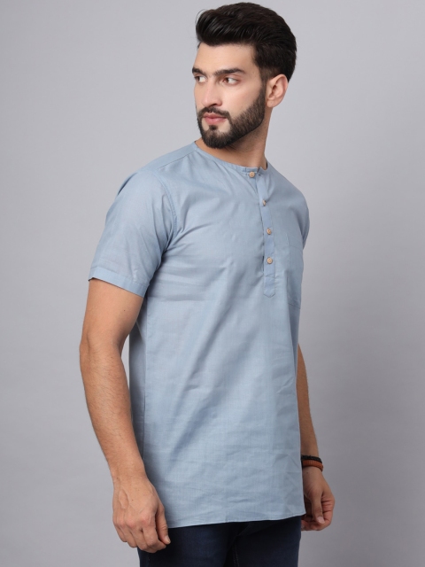 Latest Chikan Garments Band Collar Short Kurta - Image 3