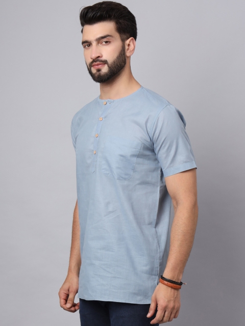 Latest Chikan Garments Band Collar Short Kurta - Image 4