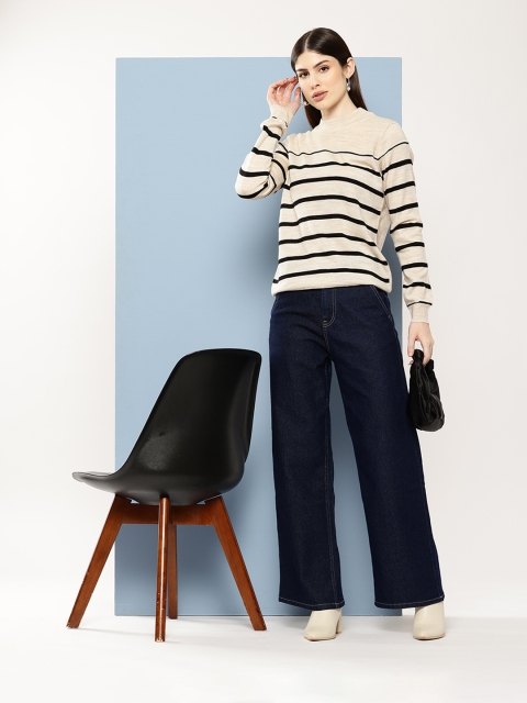 Chemistry Acrylic Striped Longline Pullover - Image 5