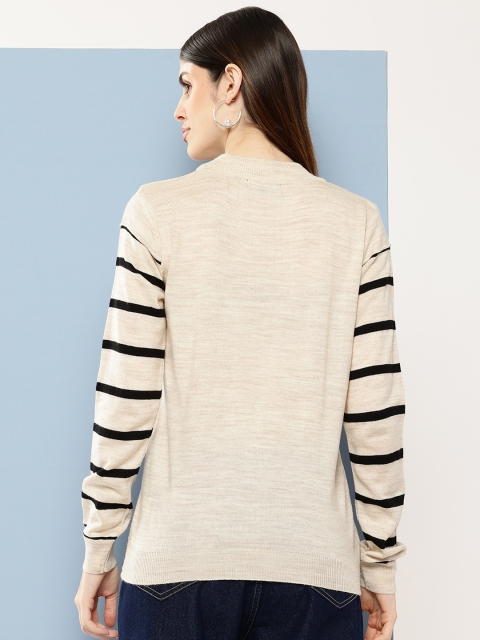 Chemistry Acrylic Striped Longline Pullover - Image 4