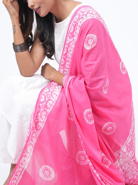 HELLA FASHIONS Bandhani Printed Cotton Dupatta - Image 3