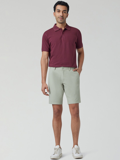 XYXX Men Mid Rise Antimicrobial Cotton Chino Shorts - Image 4