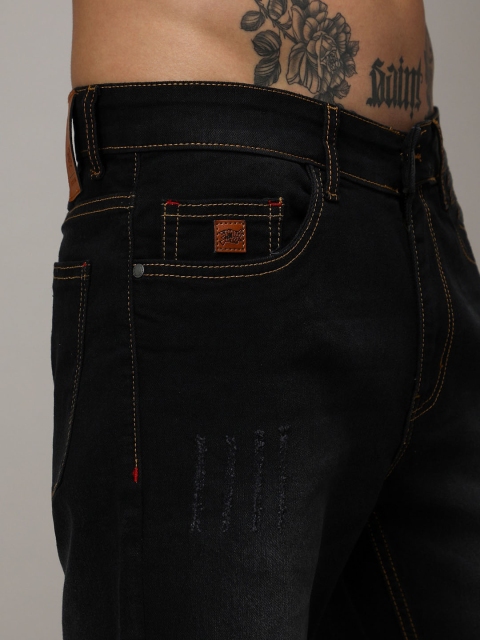 Campus Sutra Men Mid-Rise Denim Shorts - Image 6