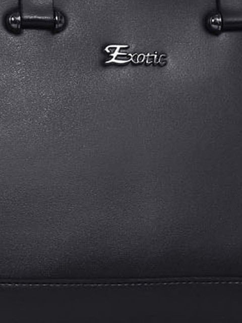 Exotic Structured Synthetic Leather Handheld Bag - Image 4