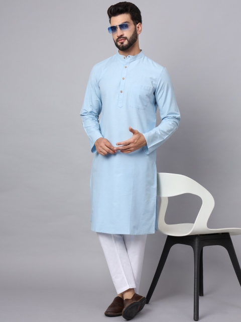 Latest Chikan Garments Mandarin Collar Long Sleeves Cotton Kurta - Image 6