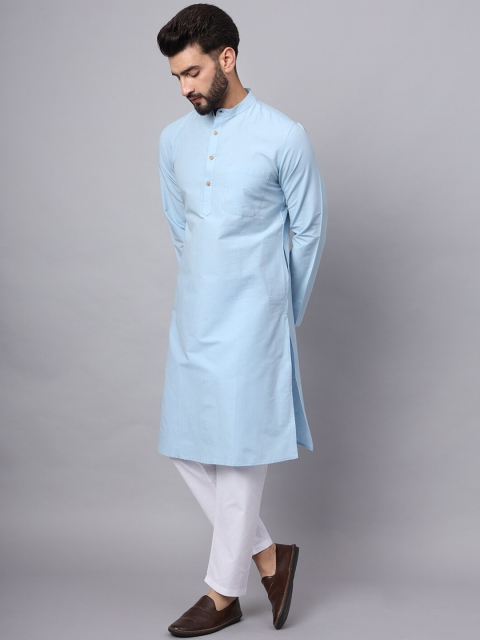 Latest Chikan Garments Mandarin Collar Long Sleeves Cotton Kurta - Image 4