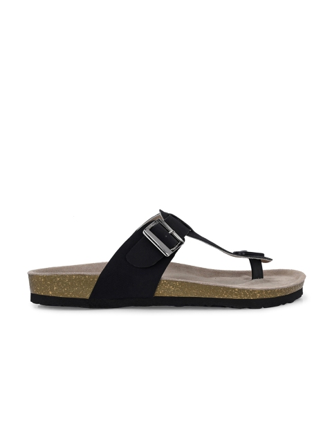 The Roadster Lifestyle Co. Men Black Slip-On Comfort Sandals - Image 4