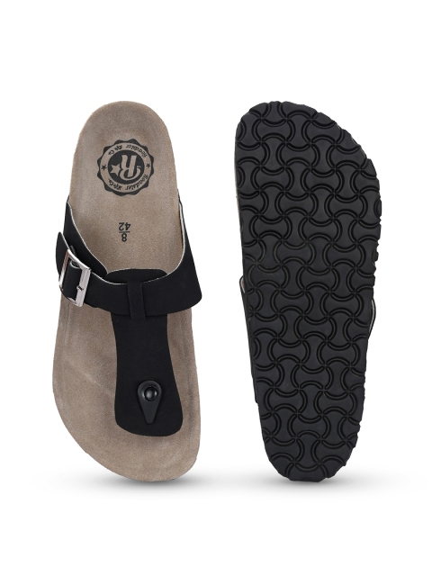 The Roadster Lifestyle Co. Men Black Slip-On Comfort Sandals - Image 5
