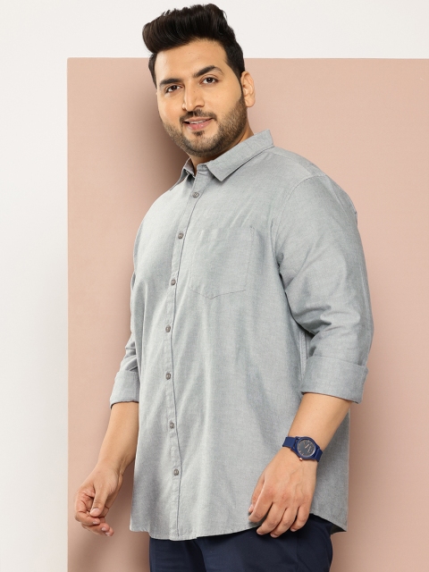 Sztori Men Plus Size Classic Pure Cotton Casual Shirt - Image 4
