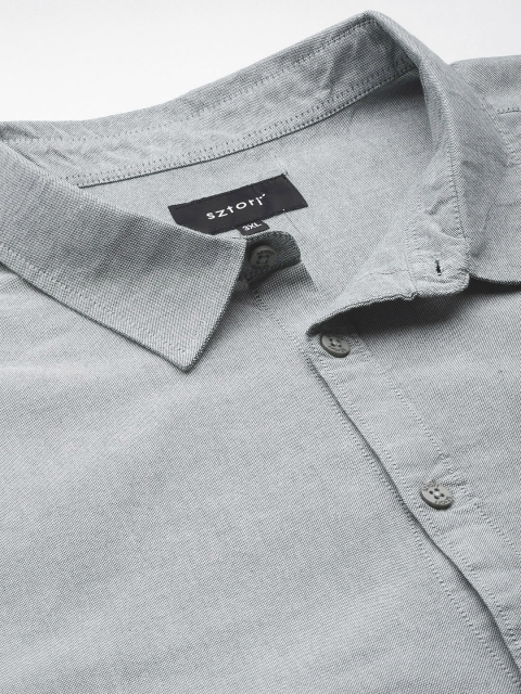 Sztori Men Plus Size Classic Pure Cotton Casual Shirt - Image 2
