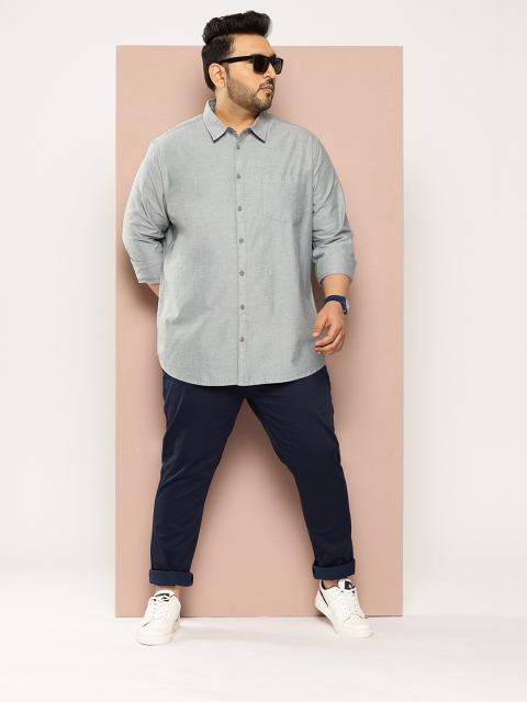 Sztori Men Plus Size Classic Pure Cotton Casual Shirt - Image 6