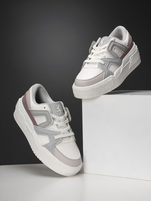 Red Tape Women Memory Foam Textured Lace-Up Sneakers