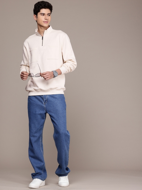 French Connection Mock Collar Long Sleeves Sweatshirt - Image 6