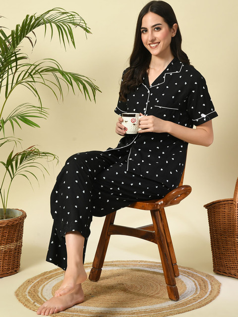 TREND ME Conversational Printed Night suit - Image 5