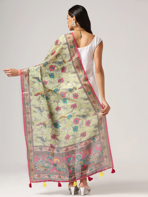 Kaizen TEXO FAB Kalamkari Printed Dupatta - Image 4