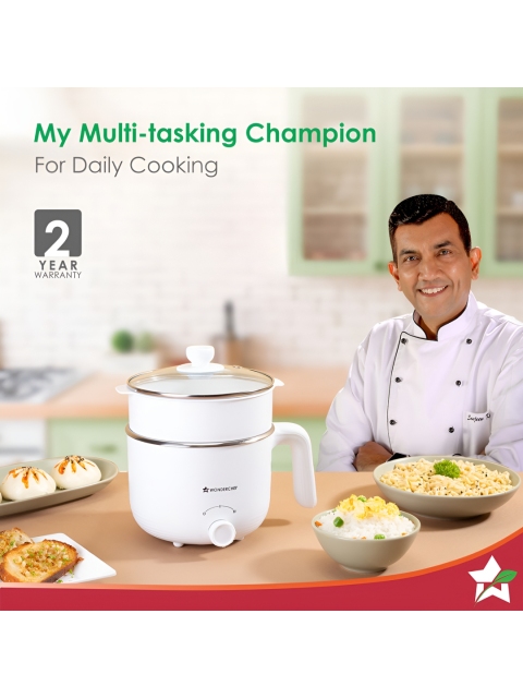 Wonderchef Off White Multi Cook Kettle 1.2 L - Image 2