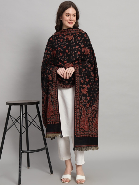 HANDICRAFT PALACE Paisley Woven Design Shawl - Image 7