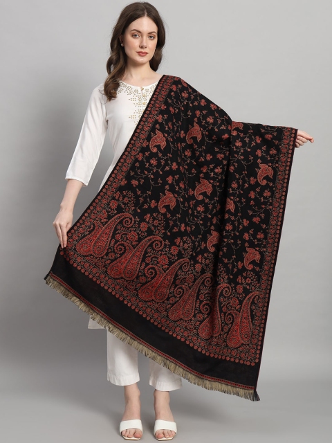 HANDICRAFT PALACE Paisley Woven Design Shawl - Image 6
