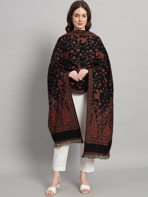 HANDICRAFT PALACE Paisley Woven Design Shawl - Image 4
