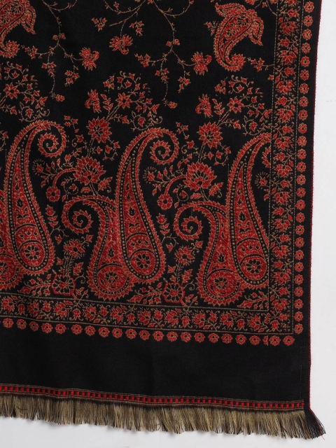 HANDICRAFT PALACE Paisley Woven Design Shawl - Image 3