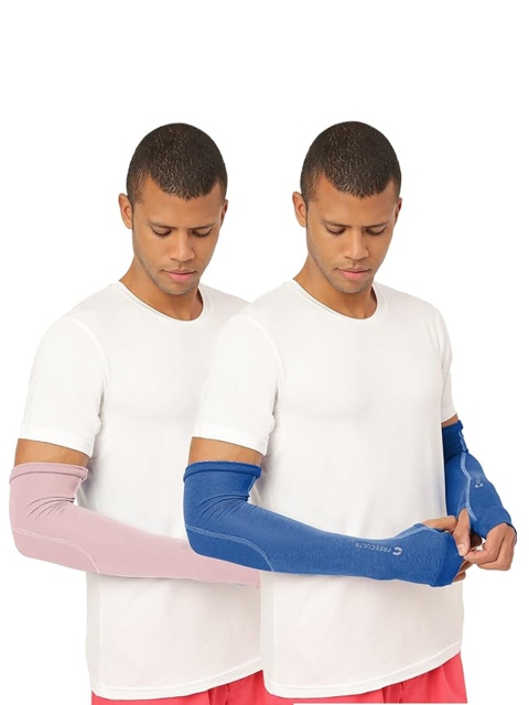 FREECULTR Unisex Set Of 2 Breathable Bamboo Cotton Antibacterial Arm Sleeves