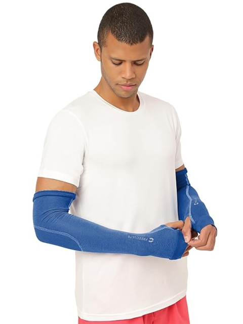 FREECULTR Unisex Set Of 5 Breathable Bamboo Cotton Antibacterial Arm Sleeves