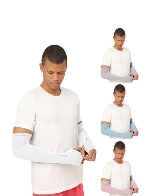 FREECULTR Unisex Set Of 4 Breathable Bamboo Cotton Antibacterial Arm Sleeves