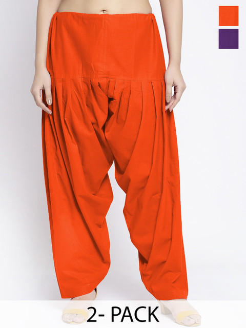 GRACIT Pack of 2 Cotton Loose Fit Salwar