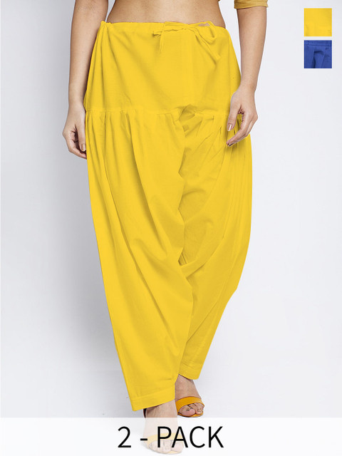 GRACIT Pack of 2 Cotton Loose Fit Salwar