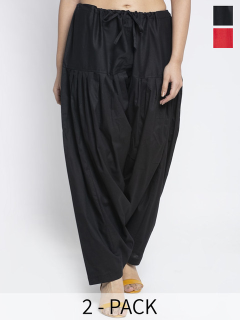 GRACIT Pack of 2 Cotton Loose Fit Salwar