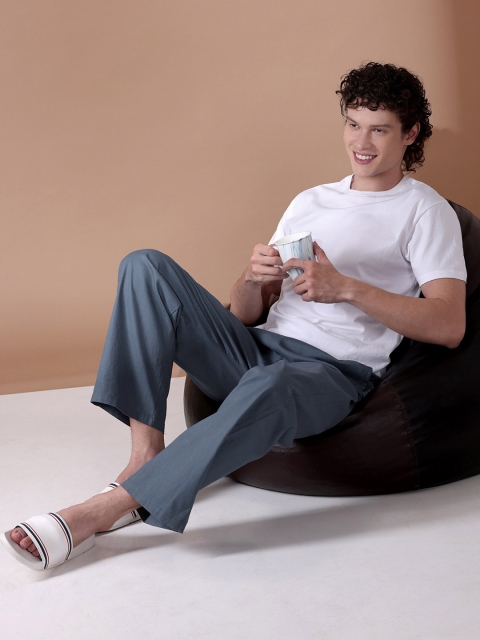 Beyoung Men Cotton Loose Fit Lounge Pants - Image 4