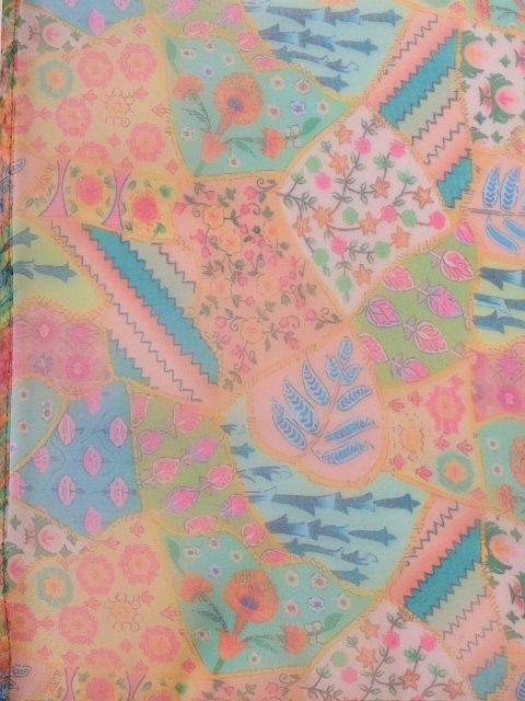 InWeave Floral Printed Organza Dupatta - Image 2