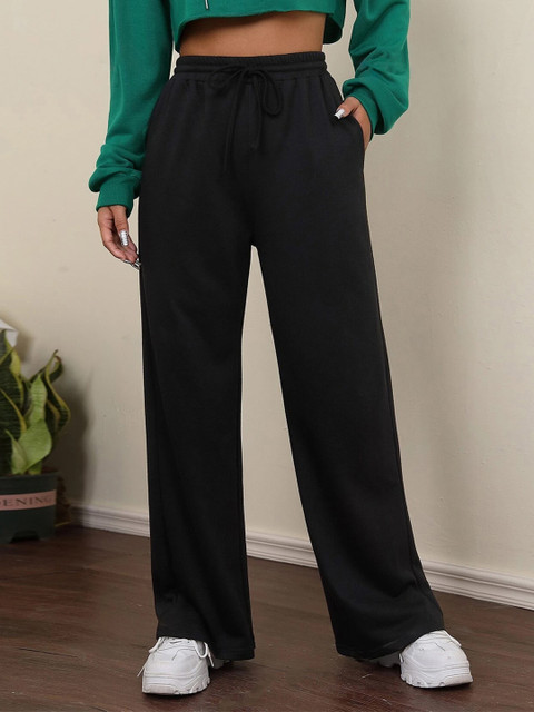 BAESD Women Relaxed High-Rise Non Iron Parallel Trousers