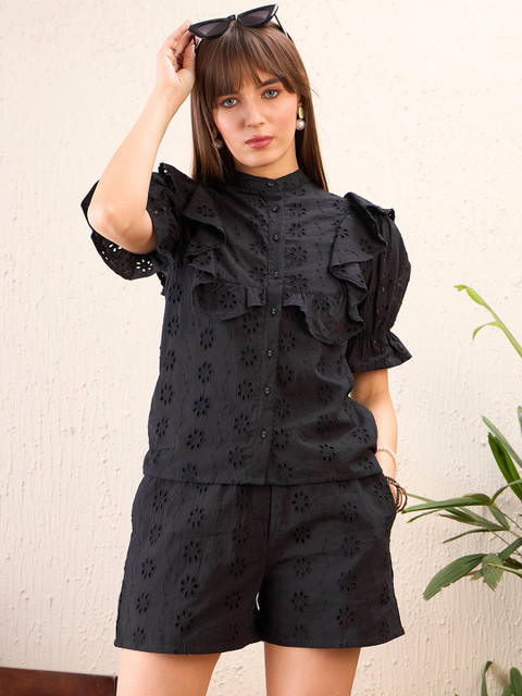 SASSAFRAS Schiffli Pure Cotton Co-Ords