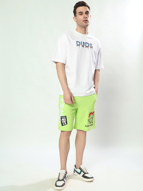 WEARDUDS Men Relaxed Fit Duds Anime Girl Printed Regular Shorts - Image 4