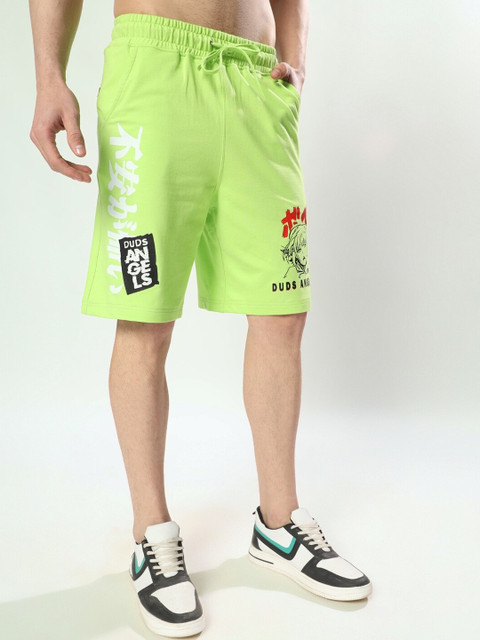 WEARDUDS Men Relaxed Fit Duds Anime Girl Printed Regular Shorts - Image 2