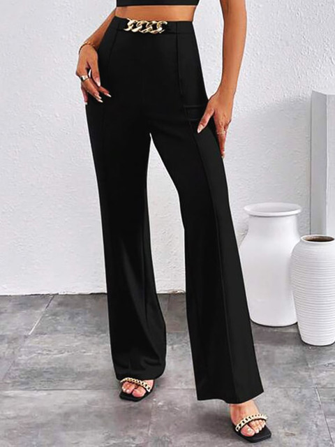 Stylecast X Slyck Women Comfort Wrinkle Free Bootcut Trousers