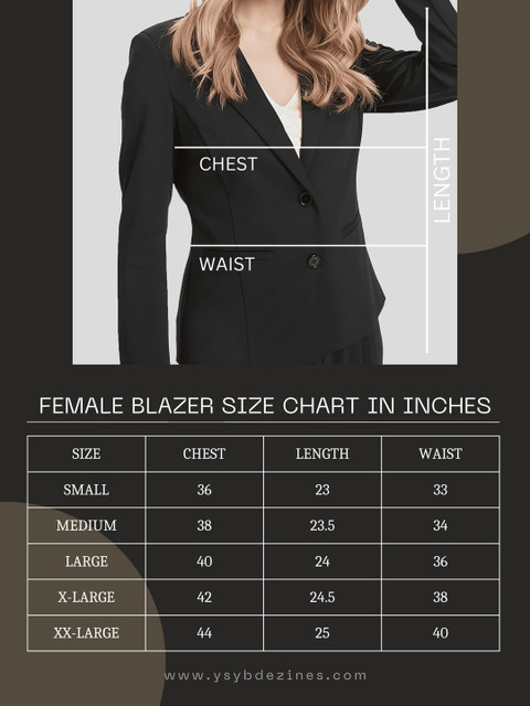 BAESD Notched Lapel Long Sleeves Single Breasted Blazer - Image 4